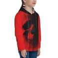 thumbnail image 3 of Rocae Minimalist Skull Red for Hoodie for Boys Sweatshirts for Teen Girls Youth Hoodie-Small, 3 of 6