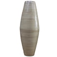 thumbnail image 4 of Bamboo Cylinder Floor Vase  - Handcrafted Tall Decorative Vase - Ideal for Dining Room, Living Room, 37 Inch Natural, 4 of 7