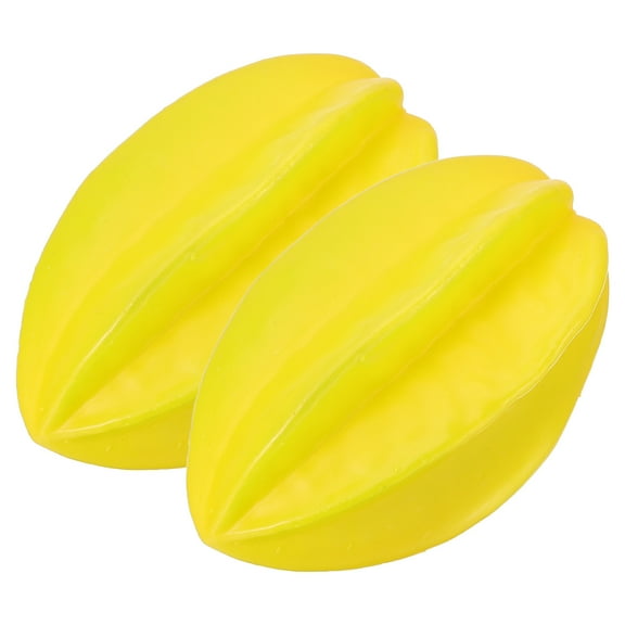 Uxcell 2 Pcs Artificial Carambole, Plastic Lifelike Fake Fruit Model Star Fruit