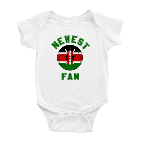 

Newest Kenya National Soccer Team Fan Cute Baby Romper (White 0-3 Months)