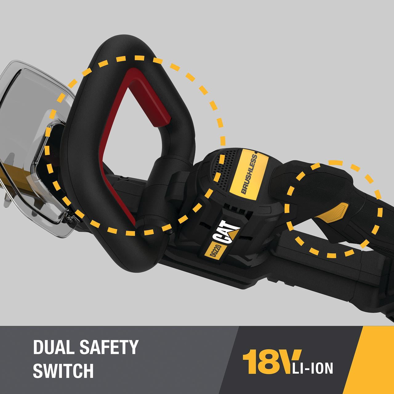 Caterpillar Cat® DG220 18V Brushless 24" Cordless Hedge Trimmer with Battery