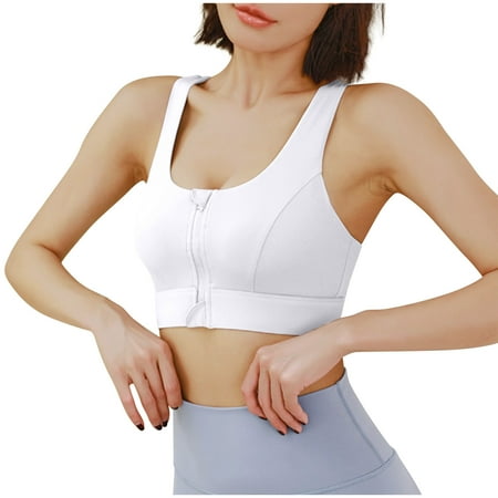 Tshirt Bras for Women No Underwire Full-Coverage Bra Feature V-Neck Balconette Bra Style W-1799 Front Closure Closure Front Closure Sports Bras White S