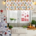 thumbnail image 5 of Blue Pink Orange Green Pumpkins Curtain Valances for Windows, Kitchen Valance Window Treatments Panel 2 Pack, Fall Thanksgiving Rod Pocket Short Curtains for Bathroom Bedroom 42 x 12 Inch, 5 of 8