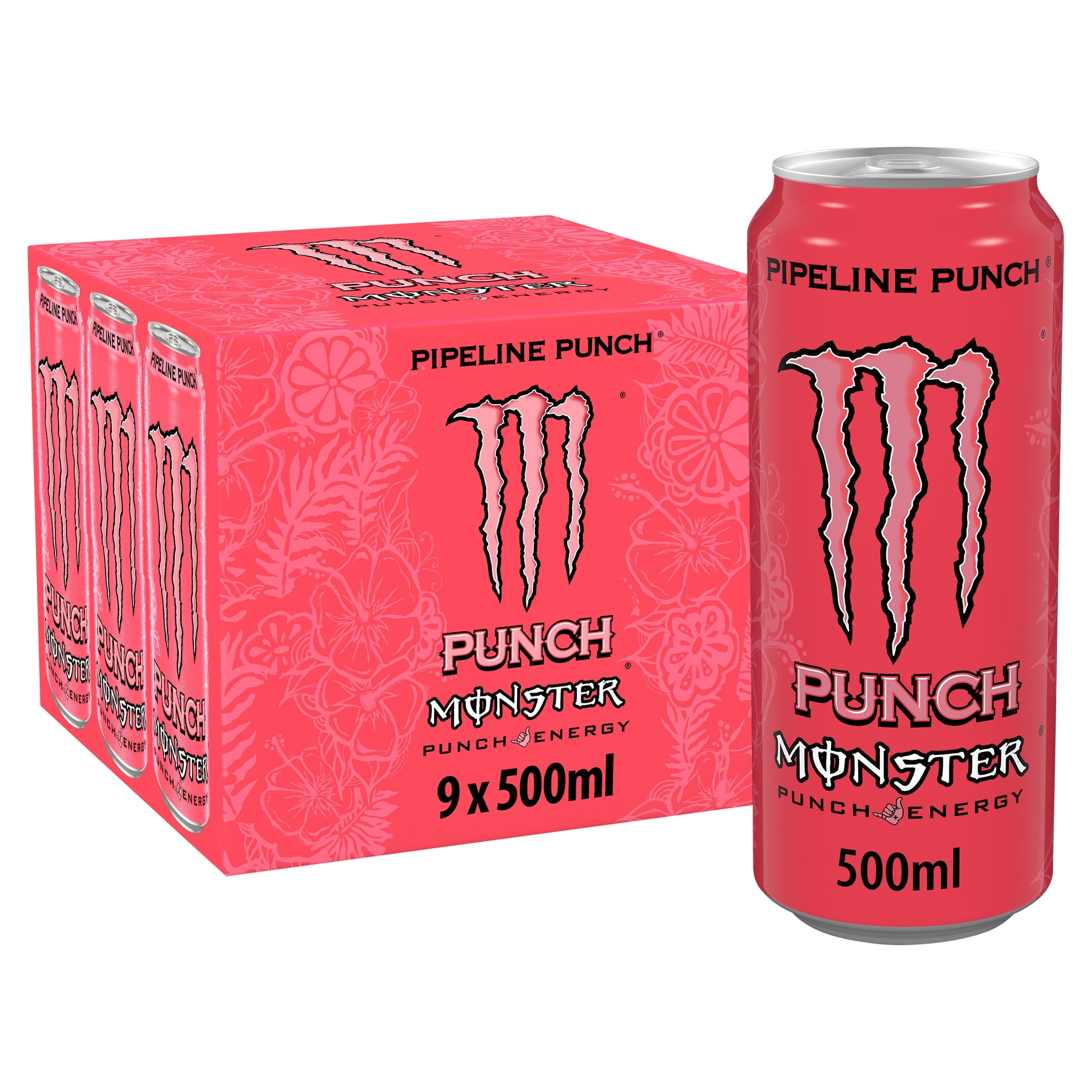 Monster Energy Juice Case Drink - Pipeline Punch, 16 Fl Oz, 24