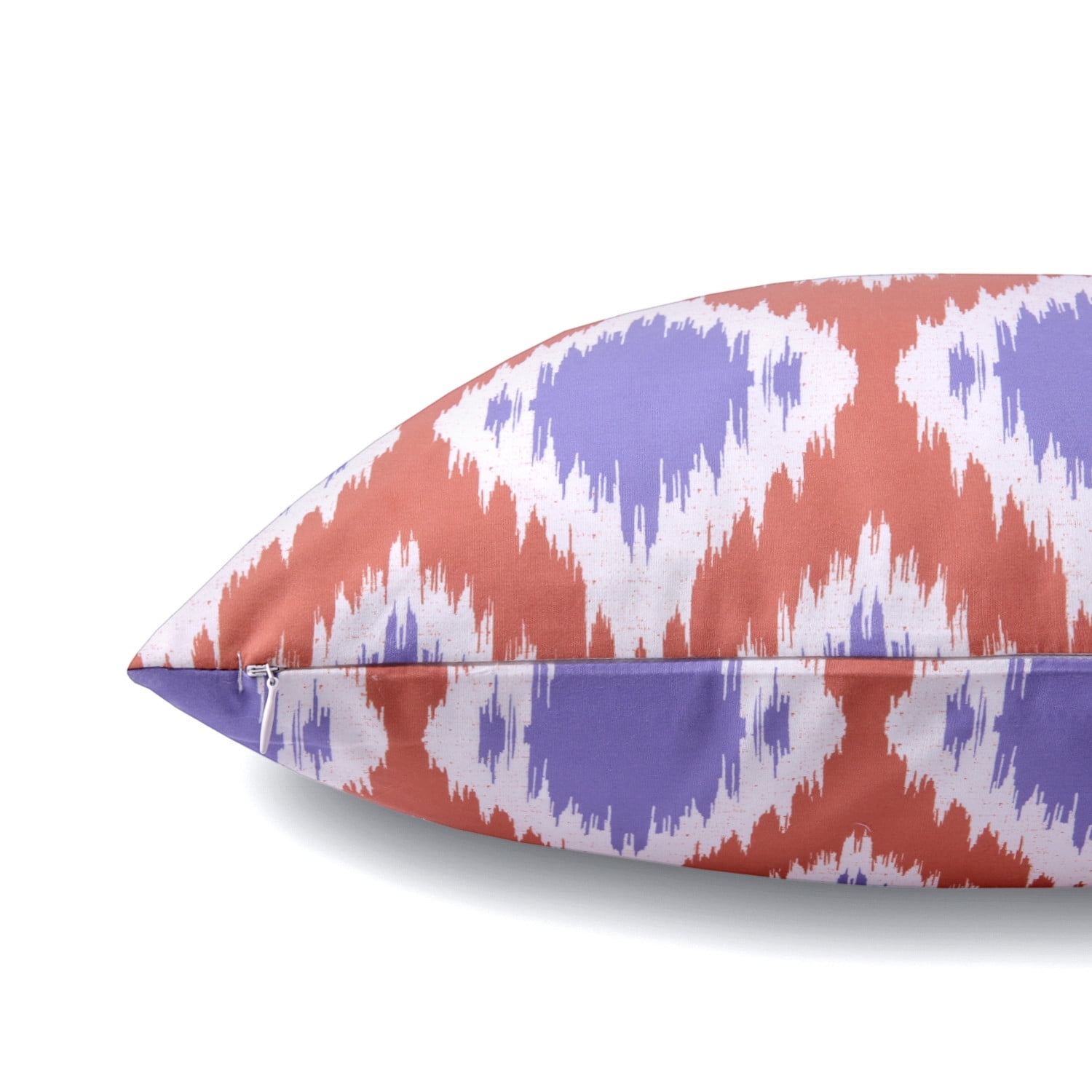 Phantoscope New Living Series Double-sided Design Decorative Throw Pillow Cover, 18" x 18", Blue/Orange, 4 Pack