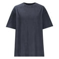 thumbnail image 4 of Dgankt Summer Outfits for Women Oversized Grunge Vintage t Shirts for Women Teens Trendy Crew Neck Loose Tops, 4 of 6