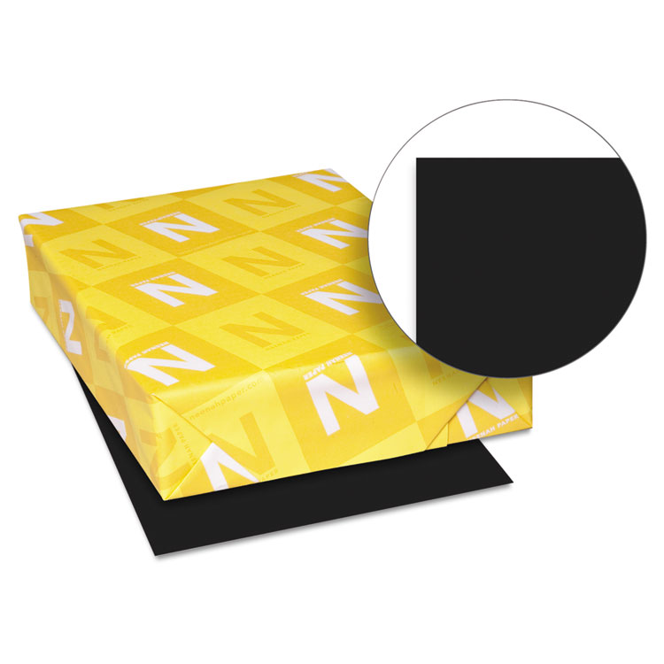 Astrobrights Colored Paper 24lb 81/2 x 11 Eclipse Black 500 Sheets