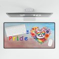 thumbnail image 4 of Peace Love Pride American Shorthair with Rainbow Sunglasses LGBT LGBTQ+ Desk Mat Full Keyboard Mouse Pad Cat Lover Kitten Owner Gifts Large Mousepad - 01004, 4 of 5