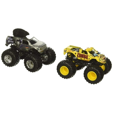 Hot Wheels Monster Jam 2017 Demolition Doubles Zombie Vs. Mohawk Warrior 1:64 Scale