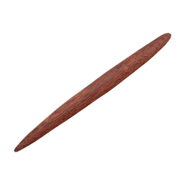 Varilla para dar forma a la artesanía del cuero, madera para dar forma a los bordes, herramientas portátiles para detalles, borde de cuero Escribe