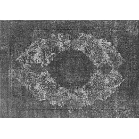 Ahgly Company Indoor Rectangle Oriental Gray Industrial Area Rugs, 2' x 3'