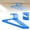 Blue, variant on Home textile storage,Clothes Hangers 5 Pack Plastic Hangers Space Saving Coat Hanger With Shoulder