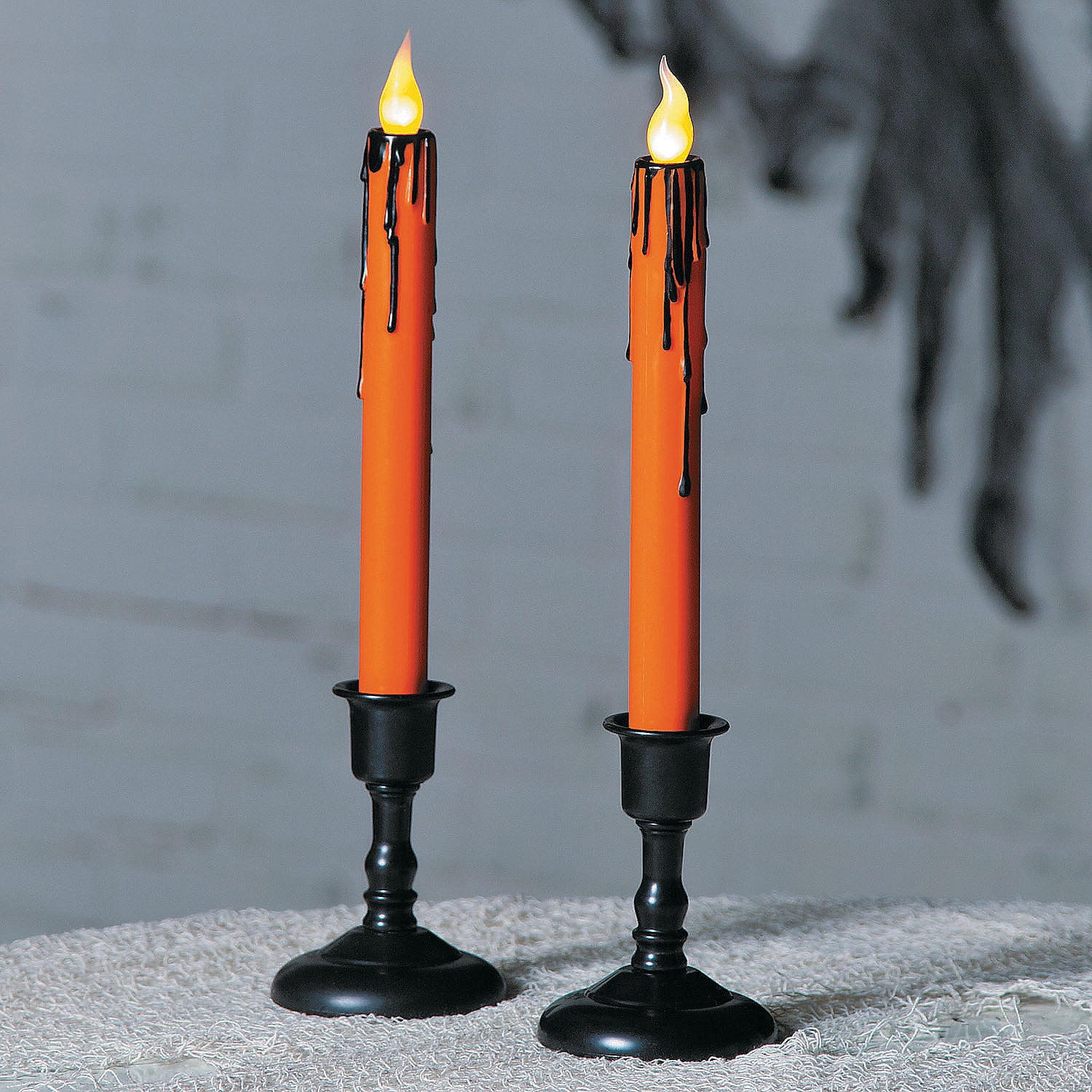 Led Spookadelic Neon Drippy Candles Home Decor 2 Pieces Walmart