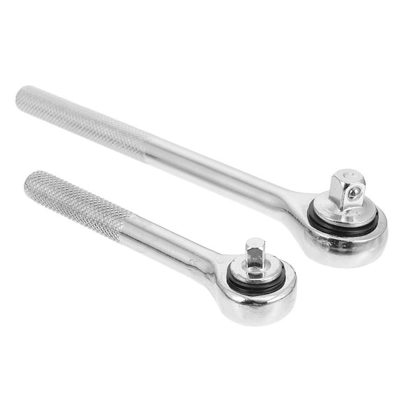 WHAMVOX  2 Pcs Ratchet Wrench Socket Wrenches Torque Ratchets Silver