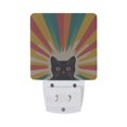 thumbnail image 5 of Yayeee LED Night Light for The Home Plug in With Light Sensors 2 Pack, Colorful Black Cat, 5 of 6