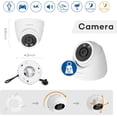 thumbnail image 4 of ONWOTE 4K 8MP PoE IP Camera, Smart AI Human Vehicle Detection Activate Bright Spotlights, 128� Wide Viewing Angle, Indoor/Outdoor, 100ft IR, Add on Camera, 4 of 6