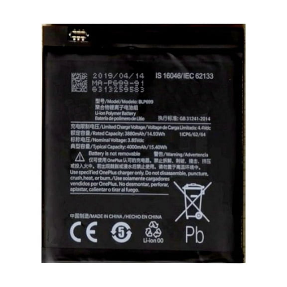 Replacement Battery PLP699 4000 mAh Compatible With OnePlus 7 Pro