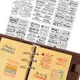 thumbnail image 5 of 1set 6pcs Custom PVC Plastic Clear Stamps set for Scrapbooking Photo Album Decorative Cards Making with 6pcs Acrylic Sheets and 20 colors Ink Pad Stamps Word Clear Stamp: 16x11x0.3cm, 5 of 9