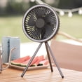 thumbnail image 4 of Cooling Fan Multifunctional Ring Night Light Rechargeable Summer Flexible Tripod Mini Fan for Dormitory, 4 of 10