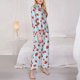 thumbnail image 3 of Balery Strawberry Conjunto de Pijama con Estampado para Mujer, Conjunto de Dos Piezas con Manga Larga, Ropa de Dormir Suave con Bolsillos, Pijamas Cómodos-Medium, 3 of 7