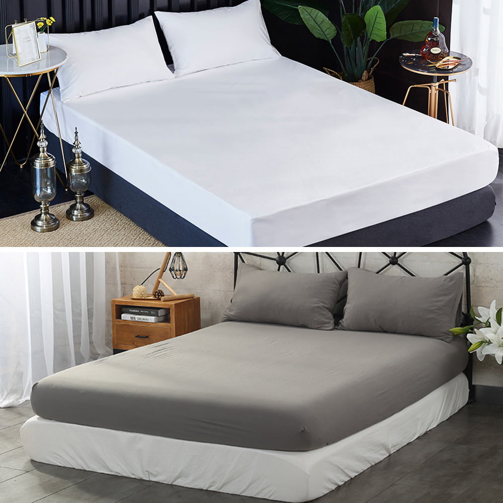 polyester and still in packaging Details about   Brand New Fitted Black Single Bedsheet 