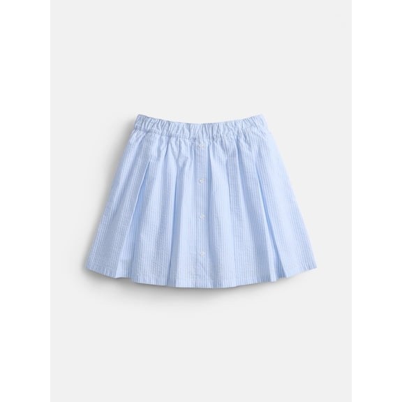 Weekend Academy Striped Button Front Pleated Skort, Sizes 4-18