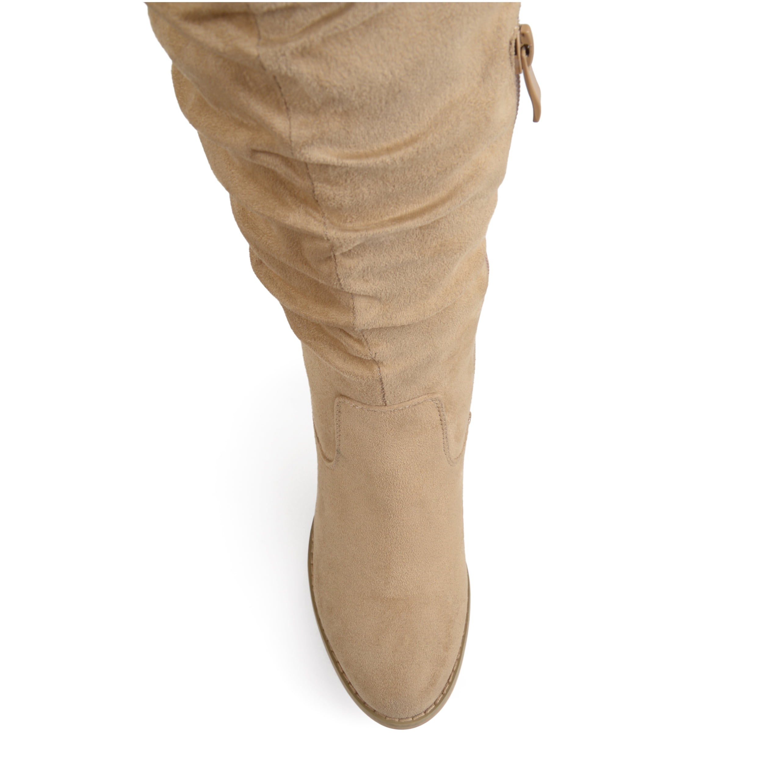 Journee Womens Kaison Stacked Heel Over The Knee Boots