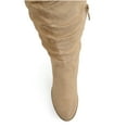 thumbnail image 5 of Journee Womens Kaison Stacked Heel Over The Knee Boots, Widths Available, 5 of 10