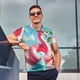 thumbnail image 4 of Fotbe Tropical Flamingo Pool Float Camiseta Polo de Golf para Hombre con Estampado – Camisa Deportiva Transpirable con Cuello Abotonado-3X-Large, 4 of 6