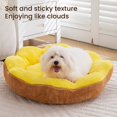 thumbnail image 4 of Jubilant  Semi-enclosed Pet Bed for Cats Pet Bed with Removable Cover Winter Flower Shaped Plush Pet Bed with Removable Washable Cover Anti-slip for Small, 4 of 8