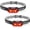 2 Pack Red Headlight-Black, variant on 500 Lumen Headlamp, 5 Modes with Red Light Lamp, IP54 Water-Resistant Adjustable Strap Light for Adult Running, Camping, Cycling-White