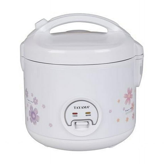 Dollardays Cool Touch Electric Rice Cooker, 8-Cup, White - Non-Stick Inner Pot