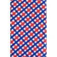 thumbnail image 4 of Patriotic Red, White and Blue Check Pattern Vinyl Flannel Back Tablecloth 52" x 70", 4 of 4