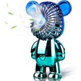 thumbnail image 1 of Ventilador portátil, mini ventilador de escritorio de oso lindo, pequeño y silencioso, ventilador alimentado por USB ajustable de 3 velocidades, diseño de forma linda galvanizada, ultra silencioso, vi JFHHH pequeña, 1 of 5