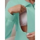 thumbnail image 5 of Camisa con cremallera de maternidad para mujeres, blusa de manga larga, sudadera para amamantar, color verde, 5 of 6