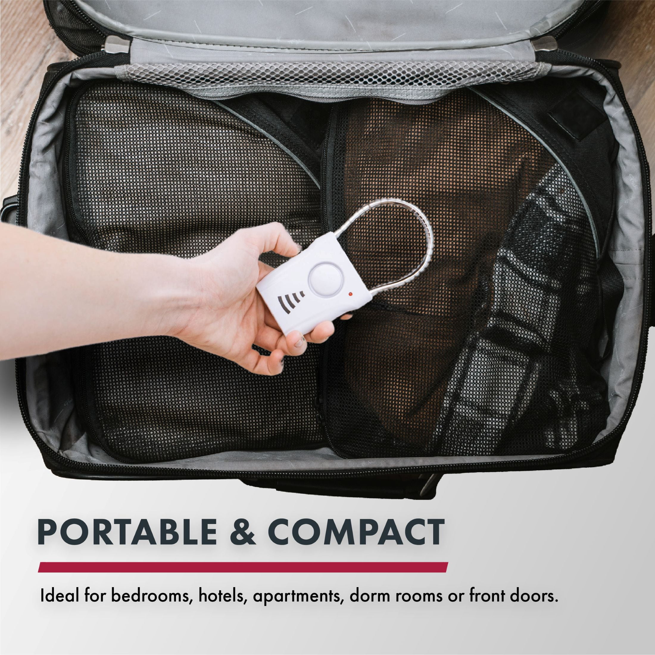 SABRE Door Handle Alarm – 110dB Door Alarm for Home Security