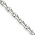 thumbnail image 1 of 925 Sterling Silver 3.25mm Oval Cable Chain Necklace Pendant Charm Fancy, 1 of 9