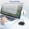 thumbnail image 3 of Portable USB Conference Microphone 360? Omnidirectional Condenser Computer PC Mic with Touch Mute Plug and Compatible with Windows MacOS for PC Laptop Video Conference Chatting Gaming Rec, 3 of 7