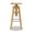Natural Brown, variant on Jennifer Taylor Home Spencer Minimalist Oak Wood Adjustable Bar Counter Stool, Natural Brown Oak Wood
