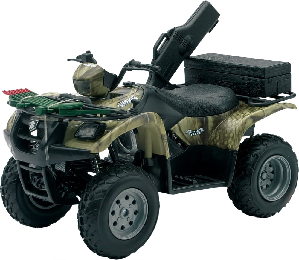New-Ray Suzuki Vinson QuadRunner 500 ATV 4 wheeler Red 1:12 scale model toy 