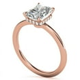 thumbnail image 2 of Solitaire Brilliance 2.5CT Radiant Moissanite Engagement Ring for Women 18K Rose Gold, 8 US, 2 of 6