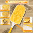 thumbnail image 4 of ILAVCLEAN Heavy Duty Duster Refills for Swiffers Duster with Handle 30 Pcs, 360° Disposable Feather Duster Kit for Cleaning 5X Microfibers, Multi Surface Refills, 4 of 7