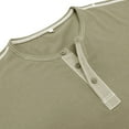 thumbnail image 5 of Men's Casual Henley Shirts Short Sleeve Button Cotton Tee Shirts Summer Lightweight Beach Crewneck Pullover Tee Tops, 5 of 7