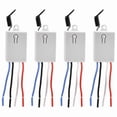 thumbnail image 1 of Télécommande Sans Fil à Lumière LED Récepteur Sans Câblage Interrupteur Intelligent Sans Fil, 4 x Interrupteur de Télécommande Sans Fil, Blanc, 1 of 8