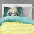 thumbnail image 2 of Halloween Scary French Bulldog Black White Fabric Standard Pillowcase, 2 of 2