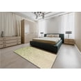 thumbnail image 5 of Ahgly Company Machine Washable Indoor Square Transitional Pale Golden Rod Gold Area Rugs, 4' Square, 5 of 7