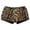Brown, variant on frariair ​Ladies Glamorous Metallic Accent Dressy Shorts With Elastic Waist For Celebrations Date Nights And Festivals​ Black