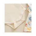 thumbnail image 6 of Nygoyerh Baby Girls Summer 3Pcs Outfits Solid Color Short Sleeve Ribbed Romper + Chicken Print Suspender Skirts + Headband 0-18M Infant Toddler Cute Overall Skirts Sets, 6 of 9