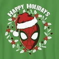thumbnail image 2 of Boy's Marvel: Spider-Man Happy Holidays  Graphic Tee Kelly Green Small, 2 of 4