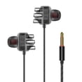 thumbnail image 1 of Opolski Casque Filaire Design Ergonomique Anti-Enroulement Transparent Multi-Core avec Micro pour Musique, 1 of 8